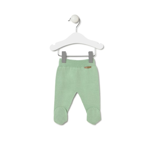 Tous Conjunto de punto de bebé Tricot a rayas verde Últimos 3 días