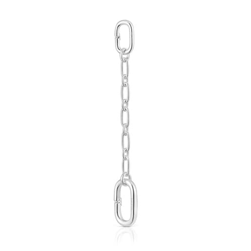 Tous Colgante cadena de plata y anilla Hold Oval Ahorra y exporta