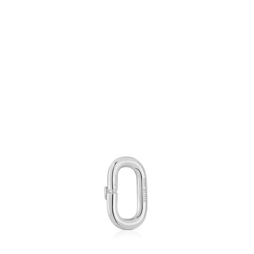 Tous Anilla pequeña de plata Hold Oval Descuentos del mes