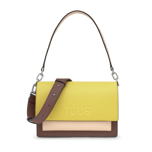 Tous Bandolera mediana lima y nude Audree Saffiano Grandes ahorros