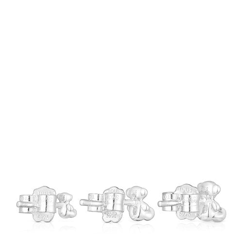 Tous Pack de pendientes de plata oso Bold Bear Ofertas