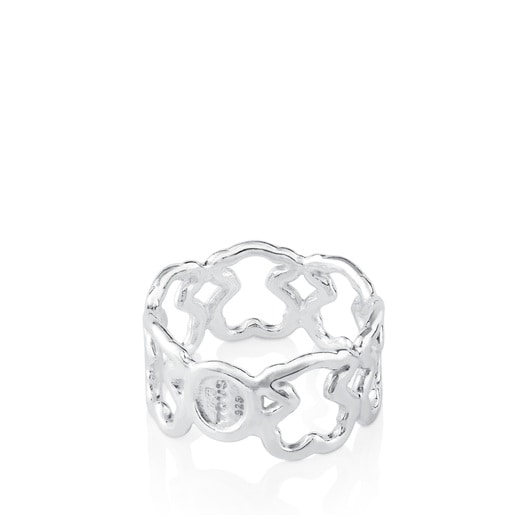 Tous Anillo de plata motivos oso New Carrusel Los más vendidos