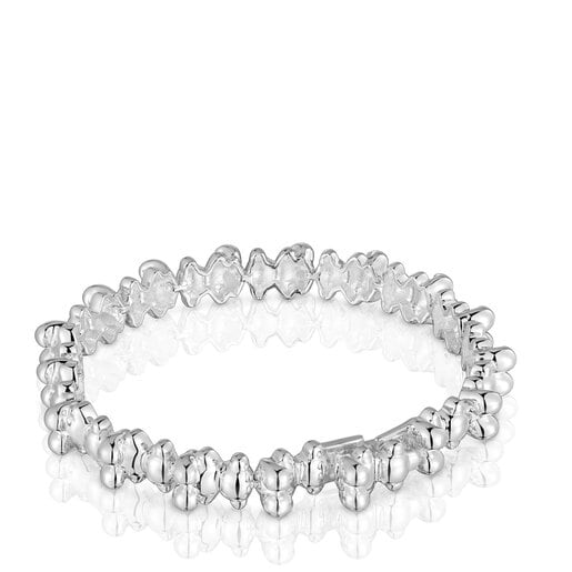 Tous Pulsera cadena de plata motivos oso grande Bold Bear Rebajas online