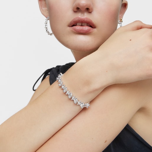 Tous Pulsera cadena de plata motivos oso grande Bold Bear Rebajas online