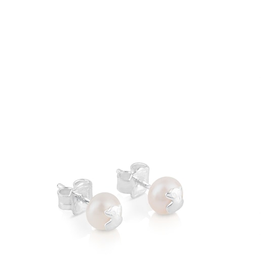 Tous Pendientes de plata y perlas cultivadas Icon Pearl Último día