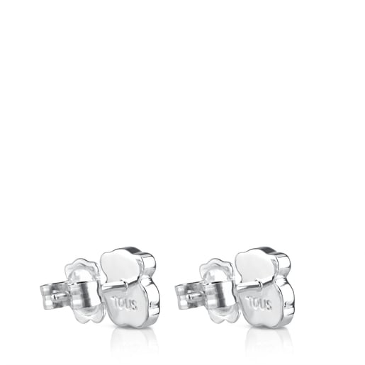 Tous Pendientes de plata y nácar facetado motivo oso TOUS Color Promoción por tiempo limitado
