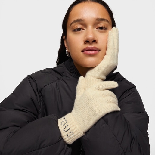 Tous Guantes beige TOUS Crystal Ofertas especiales