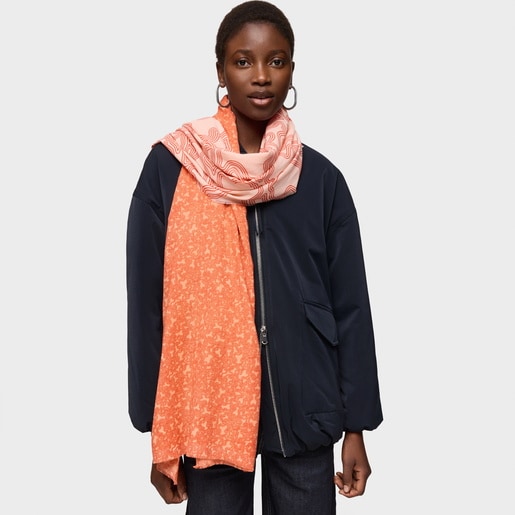 Tous Foulard naranja Kaos Mini Lines Outlet