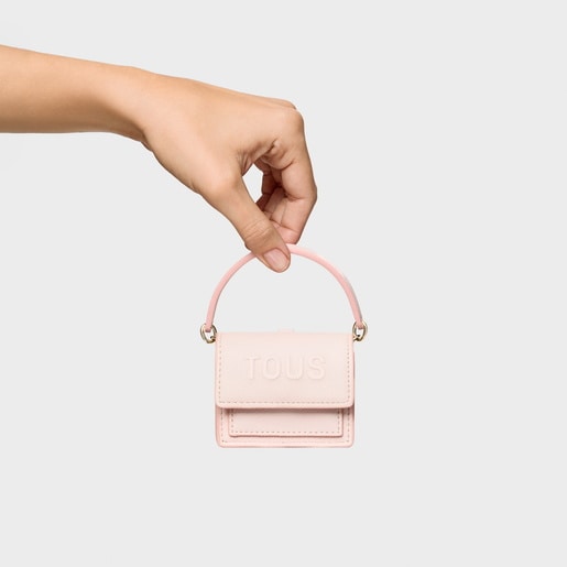 Tous Llavero mini bandolera rosa claro Audree Venta caliente