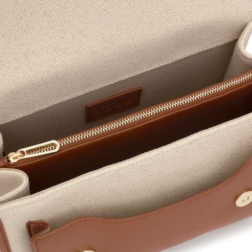 Tous Bandolera mediana camel Audree Canvas Envío internacional gratuito