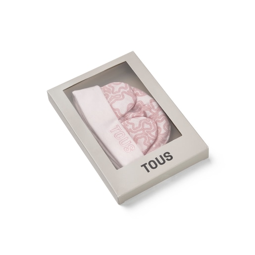 Tous Conjunto de bebé gorro y manoplas KaosP rosa Ofertas