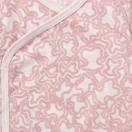 Tous Pack de bodys de bebé cruzados KaosP rosa Los más vendidos