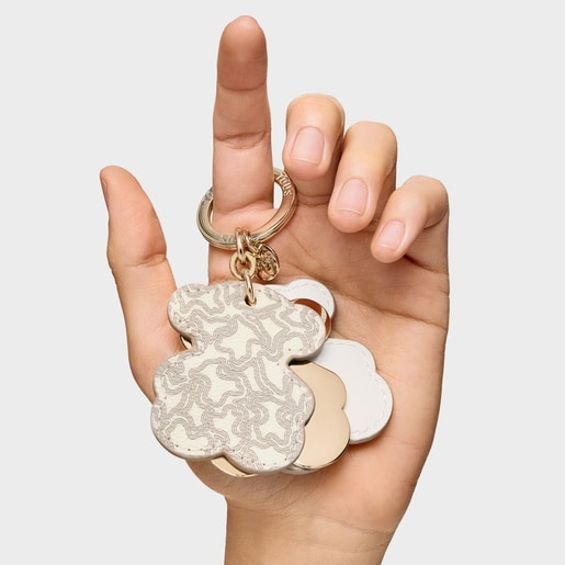 Tous Llavero beige Triple Bear ÚLTIMAS EDICIONES