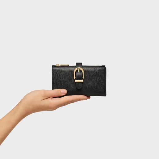 Tous Cartera de piel negra TOUS Buckles Solo queda un día