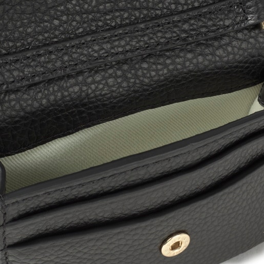 Tous Monedero tarjetero colgante negro TOUS Buckles Liquidación