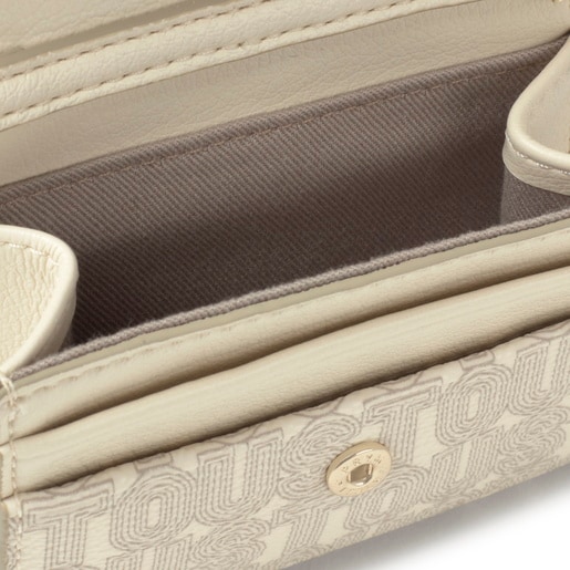 Tous Monedero tarjetero colgante beige TOUS Buckles Silhouette Limitado a 3 días